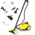 Nettoyeur Vapeur Polyvalent 2000W COSTWAY pour Punaises de Lit-5 BAR-15 Accessoires et Manomètres-Réservoir 1,8L-160°C-4 Roue-Jaune(Jaune + 15 accessoires/Capacité : 1 L/Puissance : 1500 W)