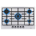 Plaque de Cuisson Gaz - WEHIMO - 5 Feux - Inox - Encastrable - 76x50 cm(5 Brûleurs Inox)