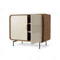 Armoire en bois couleur blanche avec éclairage intérieur dimensions 80 x 40 x 100 cm