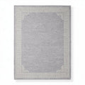 Tapis gris en laine de 160 x 230 x 1 cm pour salon ou chambre