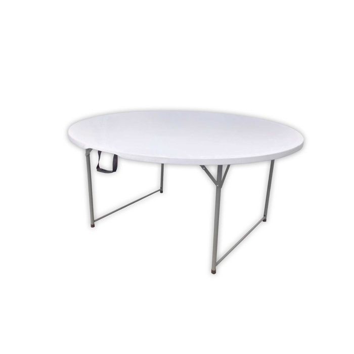 Table pliante ronde WERKA PRO Ø150 cm blanc(Blanc)