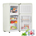 Réfrigérateur rétro - LANGTU - Retro 60L - 2 portes - Congélateur 22 L - 46 dB(Blanc/Capacité : 60 l)