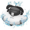 Robot Piscine Sans Fil,2026 Redkey S100,Autonomie 130 Min, Nettoyage Profond 3M,100㎡,Auto-Stationnement(Gris et blanc)
