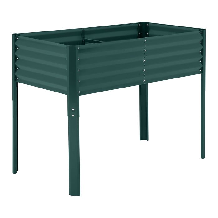 Carré de Jardin-Jardinière Surélevé– Bac de Culture Résistant aux Intempéries pour LégumesHerbes –Vert,120×60×90cm(Vert/120 x 60 x 30 cm (Ellipse + pied))