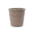 Pots de Fleur en Céramique - 41,5x41,3 cm - Grand Bac à Fleurs avec Trou de Drainage - Vase Design pour Jardin - Taupe(Taupe/24)