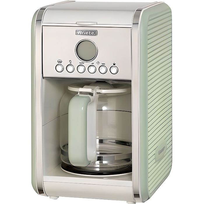 Cafetière Vintage Vert - Ariete - 4 à 12 tasses - Programmable - Anti-gouttes(Vert)