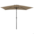 Parasol droit HAPUNA rectangulaire 2x3m taupe(Beige)