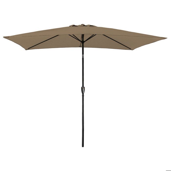 Parasol droit HAPUNA rectangulaire 2x3m taupe(Beige)