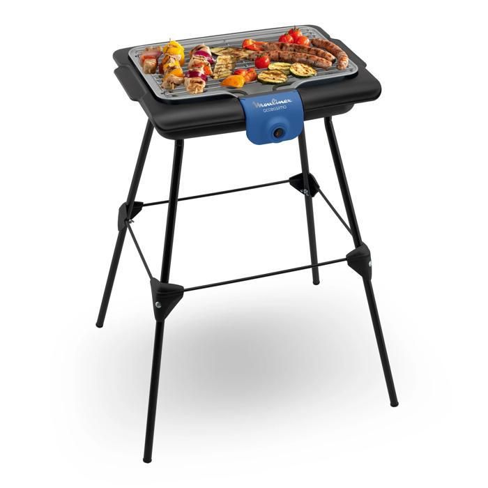 MOULINEX BBQ ELECTRIQUE BG135812 ACCESSIMO PIEDS 2100 W GRILLE AMOVIBLE(Sur pied Accessimo)