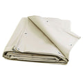 TECPLAST Bâche pour Carport Ivoire 3x3 m XP640CP - Garantie 10 ans - Toile PVC étanche pour abri de voiture - Made in France(Ivoire/10 x 12 m)