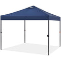 Yaheetech Tonnelle de Jardin 3 x 3 m Tonnelle Pliante, Tente Imperméable avec Sac de Transport Sac de Sable Bleu Marine(Blanc)