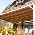 TECPLAST Toile Pergola Taupe 2x3 m LP640PR - Garantie 8 ans - Bâche Pergola ou Tonnelle étanche en PVC pour terrasse(Blanc crème/2 x 3 m)