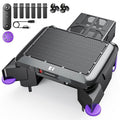 Robot Nettoyeur de Piscine Solaire-Redroad P5-Nettoyage de Surface 24/7,Filtre 150μm,Distributeur de Chlore,avec Télécommande(Violet)