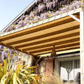TECPLAST Toile Pergola Blanc Crème 4x4 m LP640PR - Garantie 8 ans - Bâche Pergola ou Tonnelle étanche en PVC pour terrasse(Blanc crème/2 x 3 m)