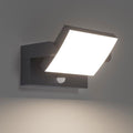 Appliques murales d’extérieur - Klighten - Avec capteur de mouvement - 4000K Lumière blanche neutre - 24W - Anthracite(Anthracite/4000K)