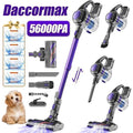 Aspirateur Balai sans Fil Maison avec Animaux-56KPa/55min/1.8L MAX d'Autonomie -Filtration 4 filtres HEPA 8 en 1-Batterie Amovible(Violet)