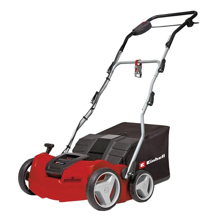 Einhell Scarificateur électrique GE-SA 1640 (1600 W, 800m², Largeur de travail 40 cm, Bac 48L, Surface conseillée )(Surface conseillée 800 m²/Largeur de travail 31 cm/Avec bac de ramassage - 28 l)